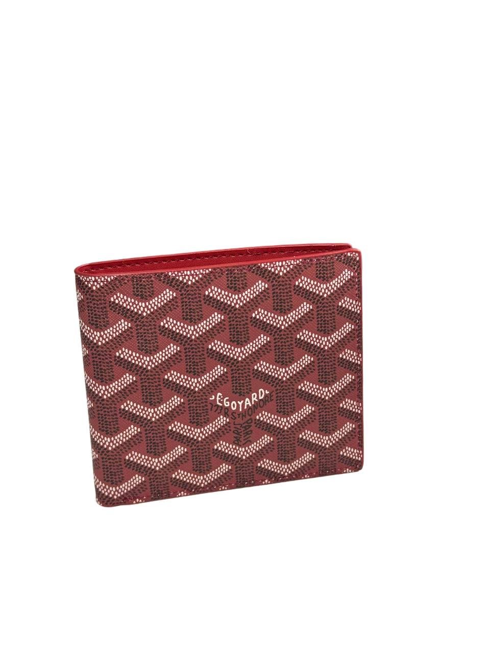 Гаманець чоловічий Goyard Бордовий (WAL-GYR-001-RED) - фото 1