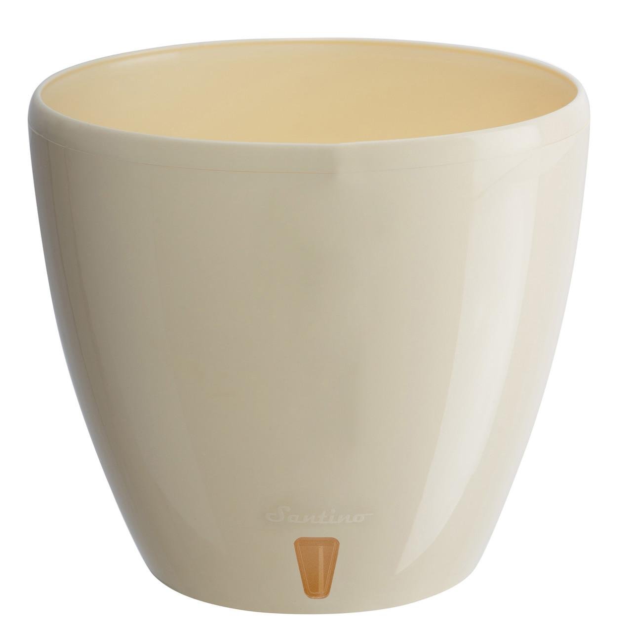 Вазон двойной Santino DECO TWIN PLUS с картриджем 12,0 л Кремовый (DTWC120CRM)