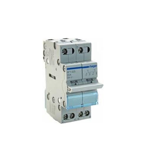 Перемикач SFT225 I-0-II із загальним виходом зверху 2-пол. 25А/230В 2 м