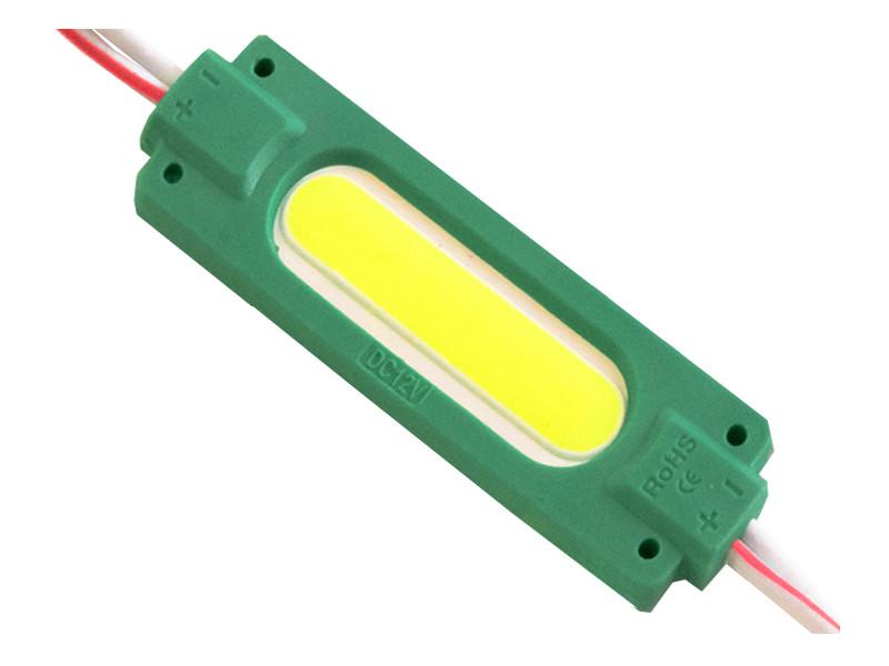 Светодиодный модуль COB LED 12В 2Вт IP65 зелений (2813)