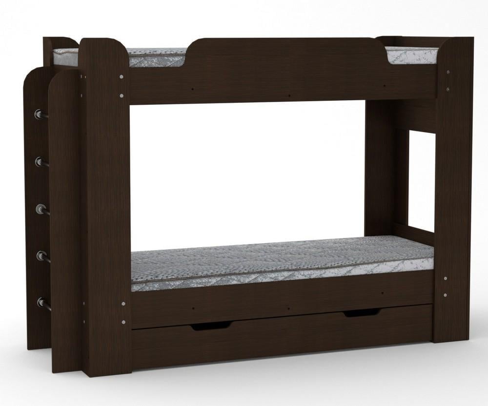 Двухъярусная кровать Компанит Твикс-1 Венге (987744) - фото 1 Двухъярусная кровать Компанит Твикс-1 Венге (987744) - фото 1