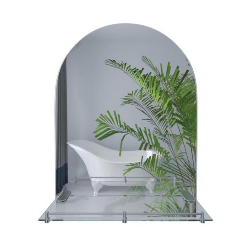 Зеркало Lidz Tani 140.07.03 1 LD78TA709 настенное с полочкой прямоугольное с дугообразным верхом 700х900х110 мм (2622386066)