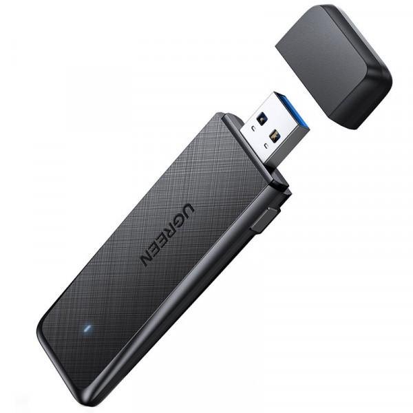 Адаптер WiFi Ugreen CM492 AC1300 2,4/5 GHz USB3.0 50340 Black (575996)