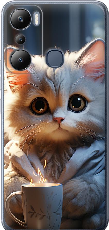 Чехол на Infinix Hot 20i White cat (5646u-2964-42517)