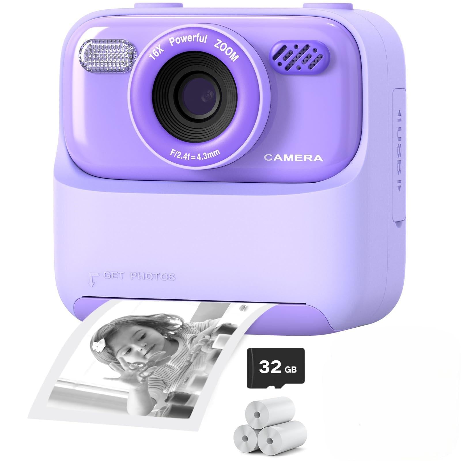 Фотоаппарат детский мгновенной печати Polaroid с селфи (35081368)
