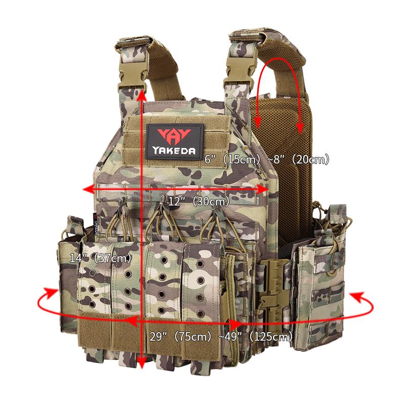 Плитоноска Yakeda VT 6020 360 MOLLE 1000D Multicam - фото 6