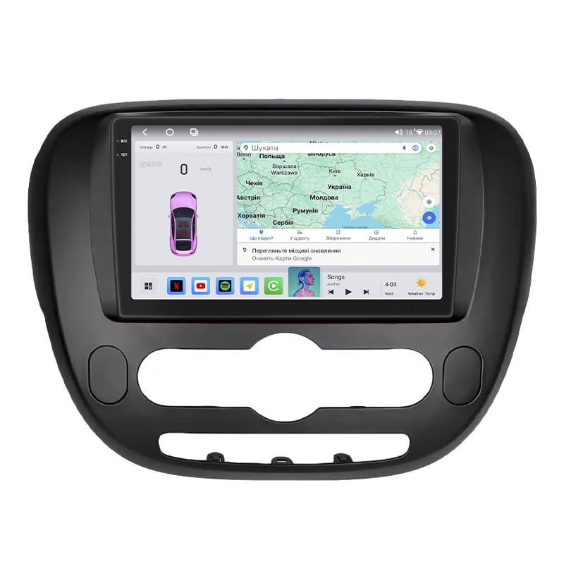 Автомагнитола штатная Lesko для KIA Soul II 2013-2016 4/64 QLED CarPlay 4G Wi-Fi GPS Prime 9" (22391630)