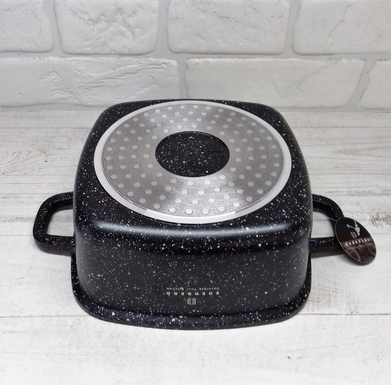 Набор кастрюль с мраморным антипригарным покрытием Edenberg EB-3986 10 пр. - фото 3 Набор кастрюль с мраморным антипригарным покрытием Edenberg EB-3986 10 пр. - фото 3