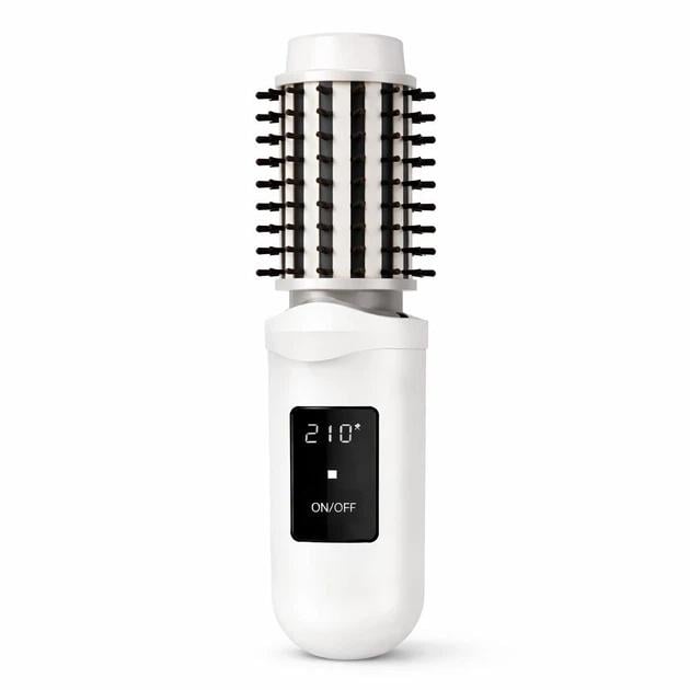 Щетка для волос 2в1 с LCD-дисплеем/USB-зарядкой Белый