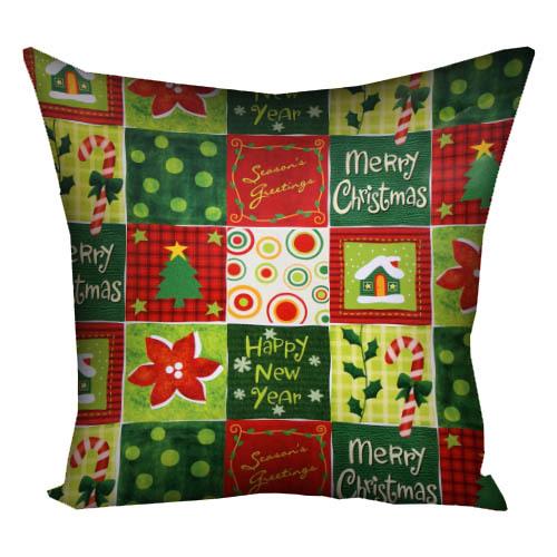 Подушка з принтом Presentville "Merry Cristmas" 50x50 см (5P_NGNAS014)
