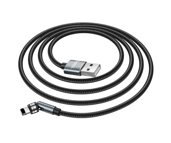 Кабель Data Hoco U94 Universal Rotating Lightning 1,2 м Black