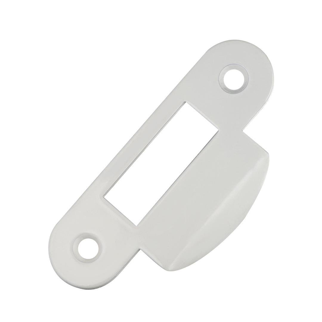 Ответная планка для замка AGB Mediana/Centro с загнутым отбойником Белый (B01000.13.91)