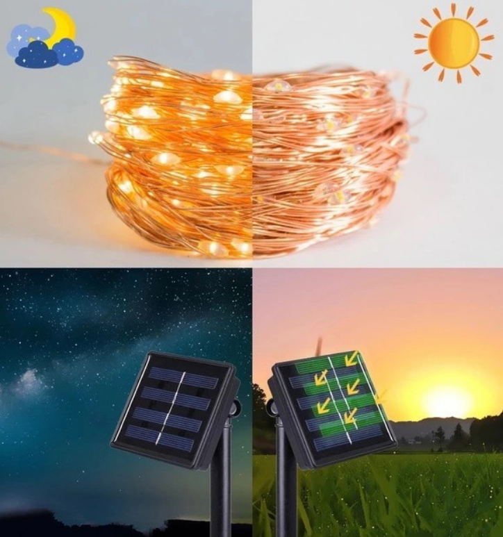 Гірлянда нитка SunStarlight 100 LED ламп 10 м 8 режимів - фото 2