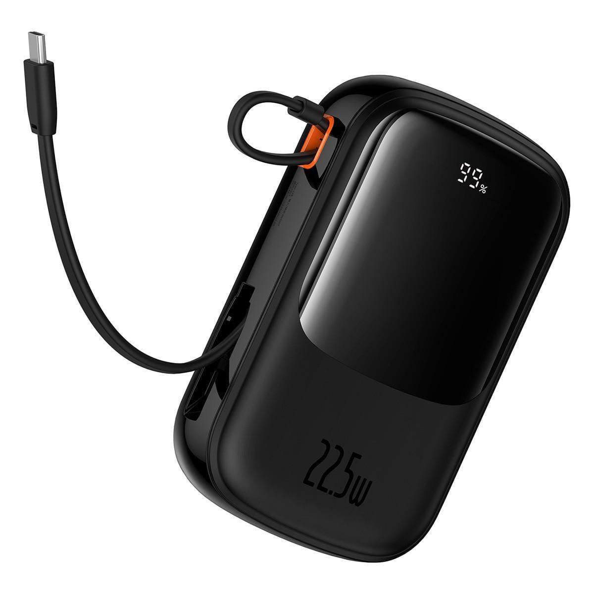 Повербанк з 2 вбудованими кабелями BASEUS QPow Pro FC 20000 mAh 22,5 (P10067103113-00)