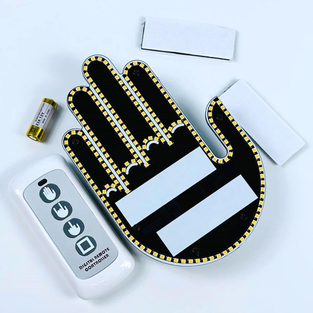 Рука светодиодная на заднем стекле автомобиля Black. - фото 8 Рука светодиодная на заднем стекле автомобиля Black. - фото 8