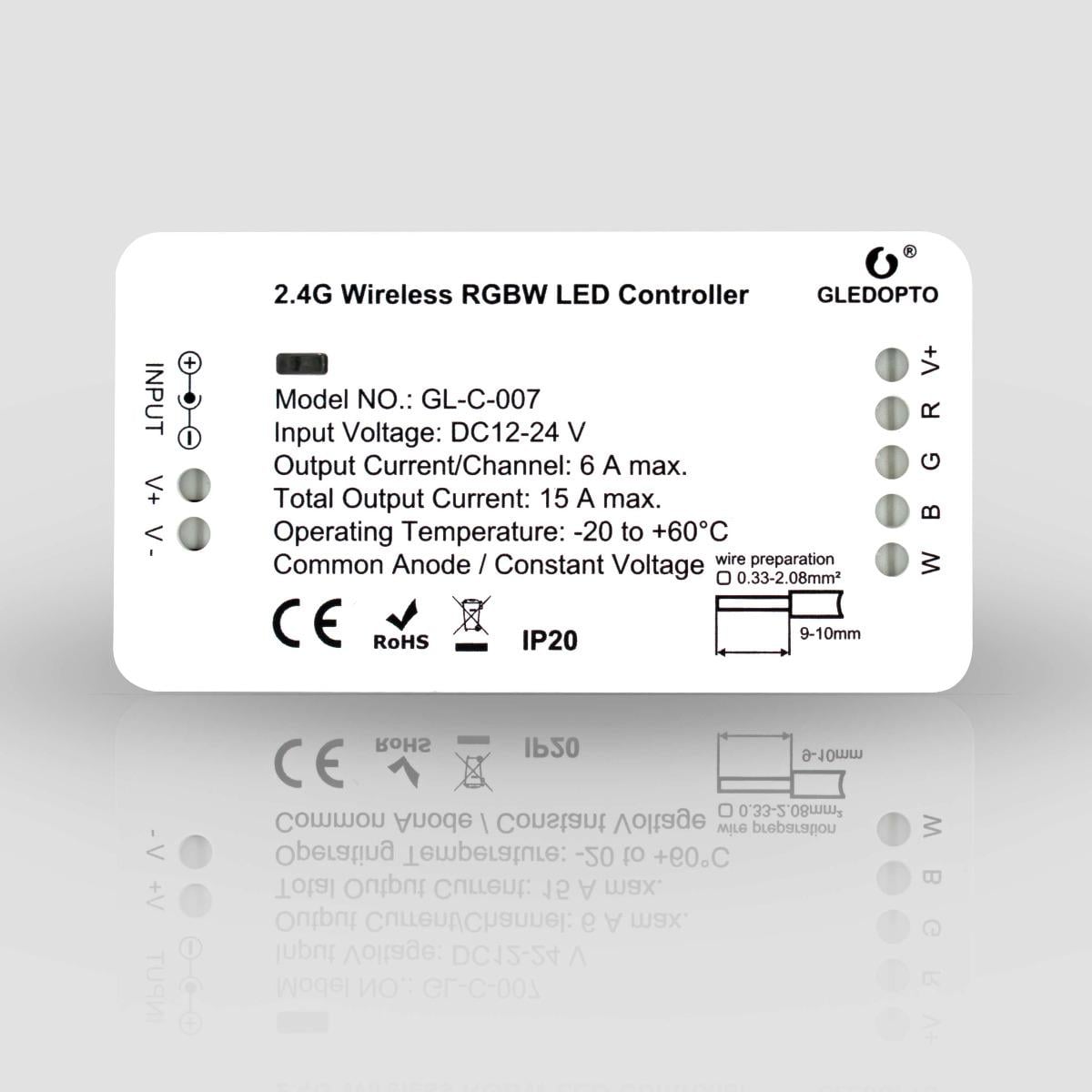 Светодиодный контроллер Gledopto Tuya Smart Wi-Fi RGBW (GL-C-007W)