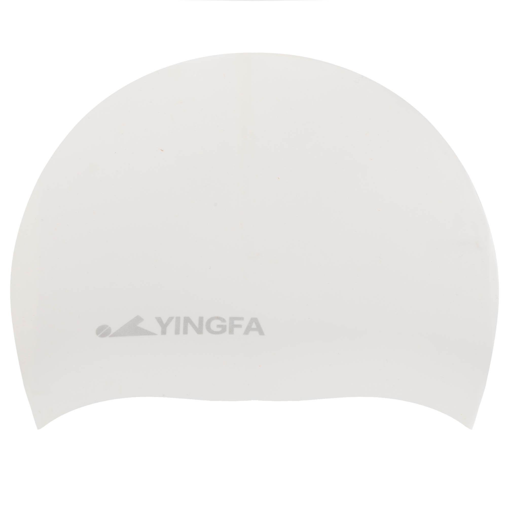 Шапочка для плавання для дорослих YINGFA C0081 силіконова L Білий (C0081_Белый_L) - фото 1