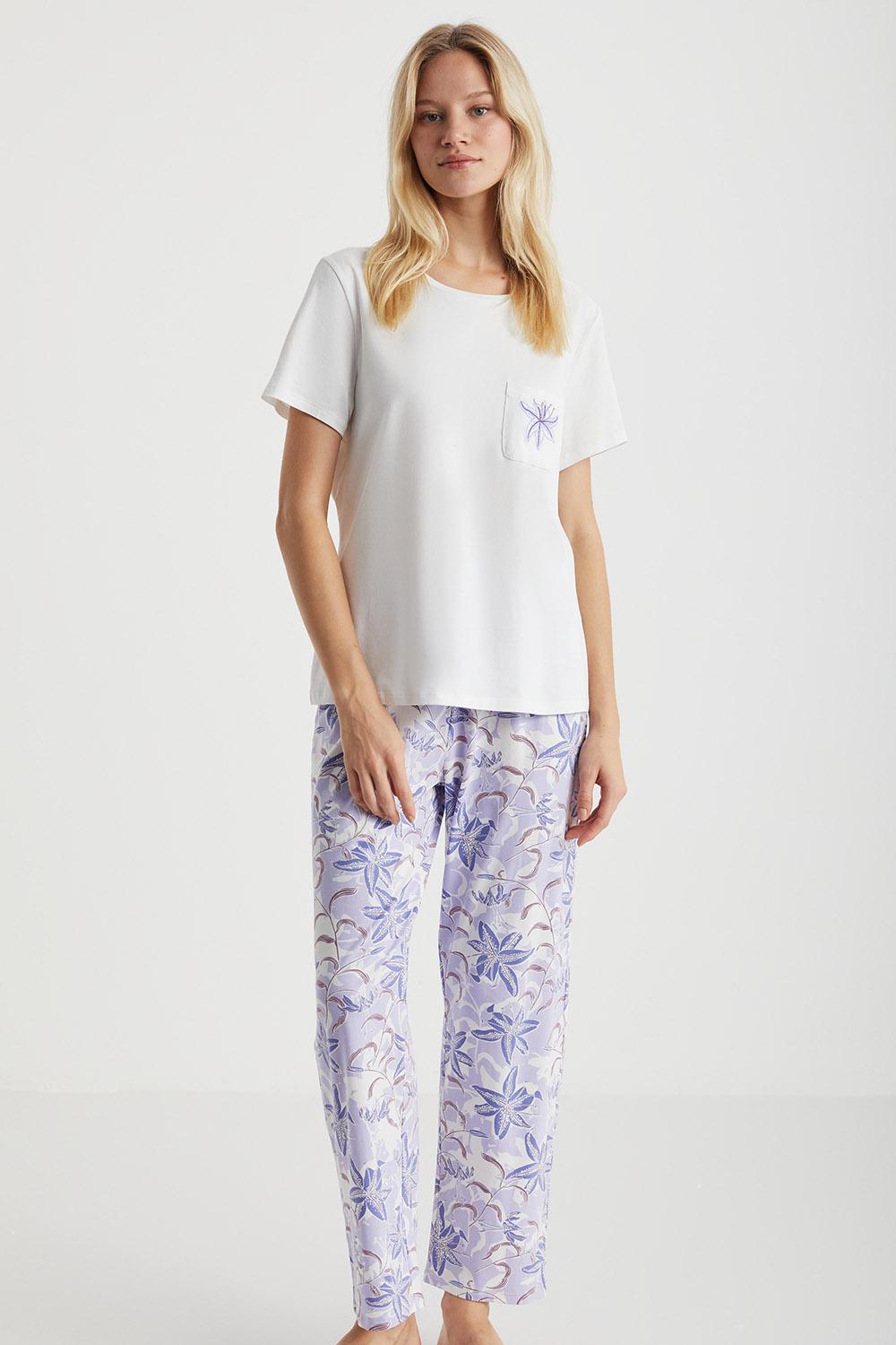 Пижама набор Kom Лилия S Сирень (8682919229578)