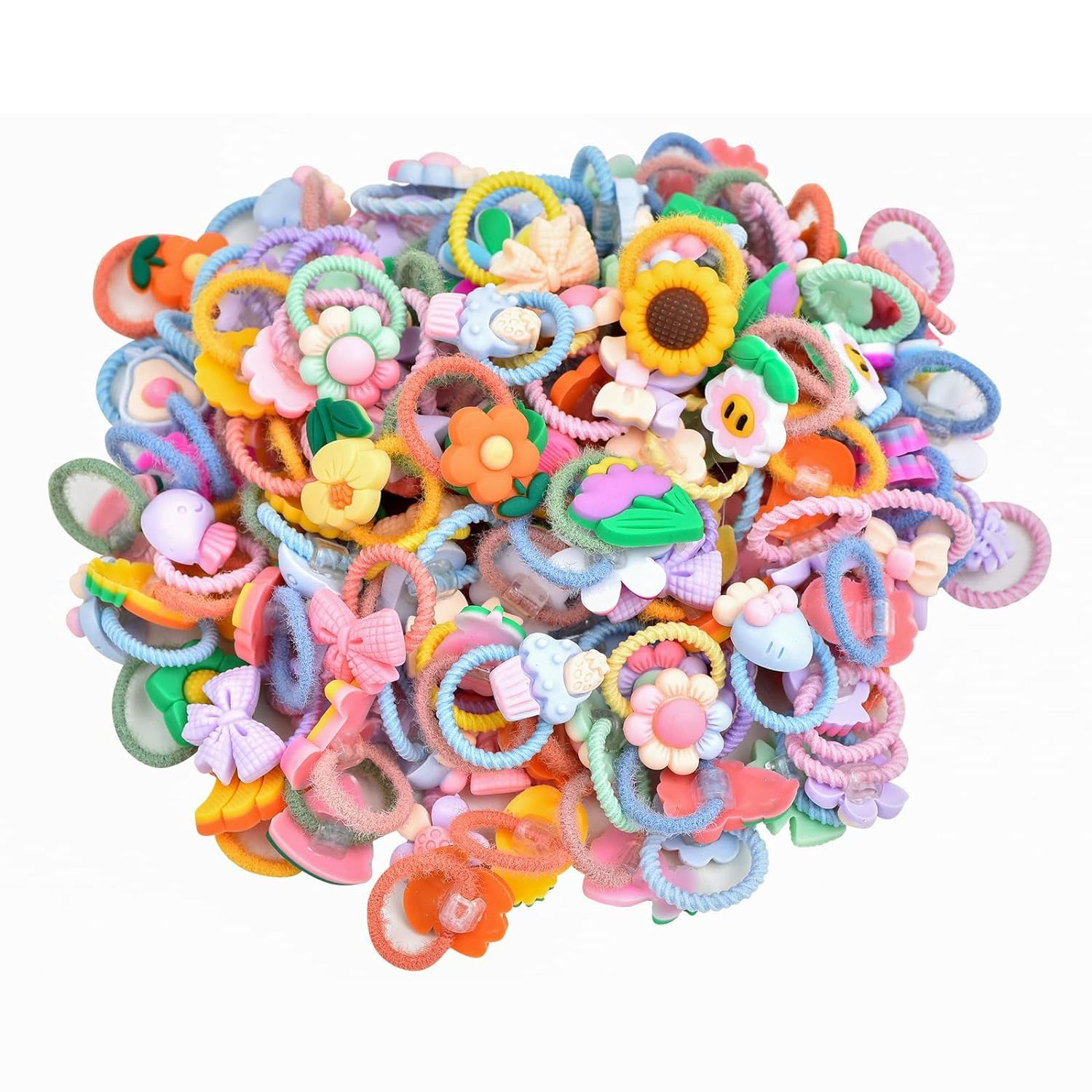 Набор резинок для детских волос 50 шт. Разноцветный (M00678)