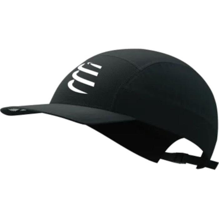 Кепка с изогнутым козырьком Compressport 5 Panel Light Cap 2025 Black (20220647)