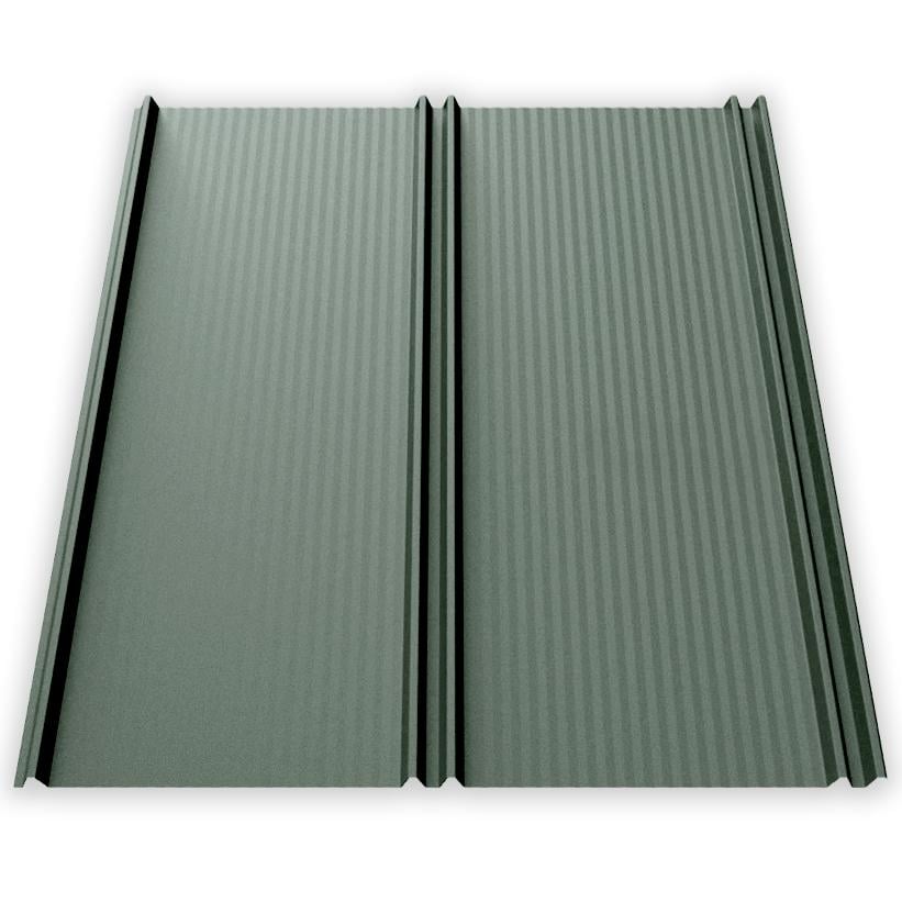 Фальц-настил AKM Zn 100 г/м2 0,43 мм 1120х2000 мм Ral 6020 Зеленый Мох матовый (30302781)