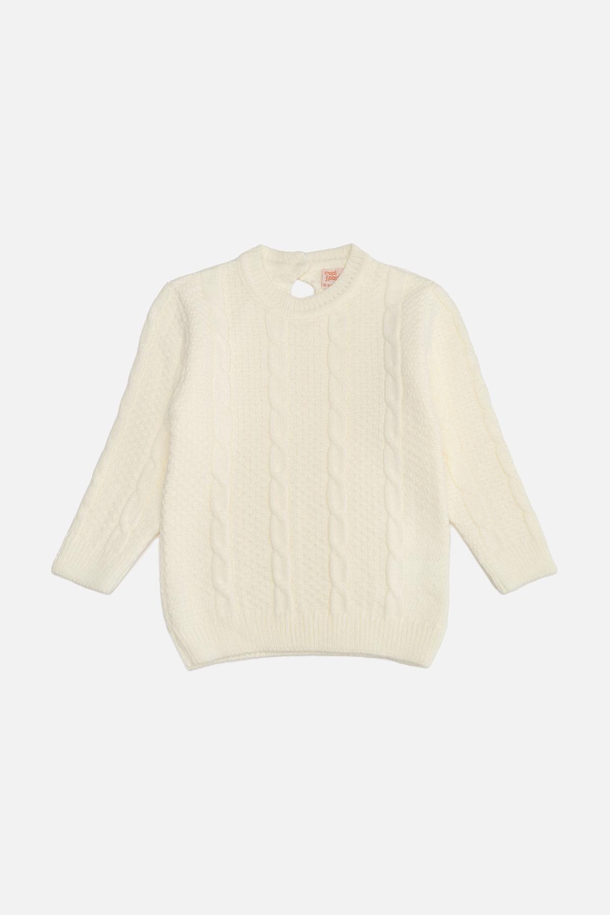 Джемпер для девочки 98 см Молочный (SKT001012069)