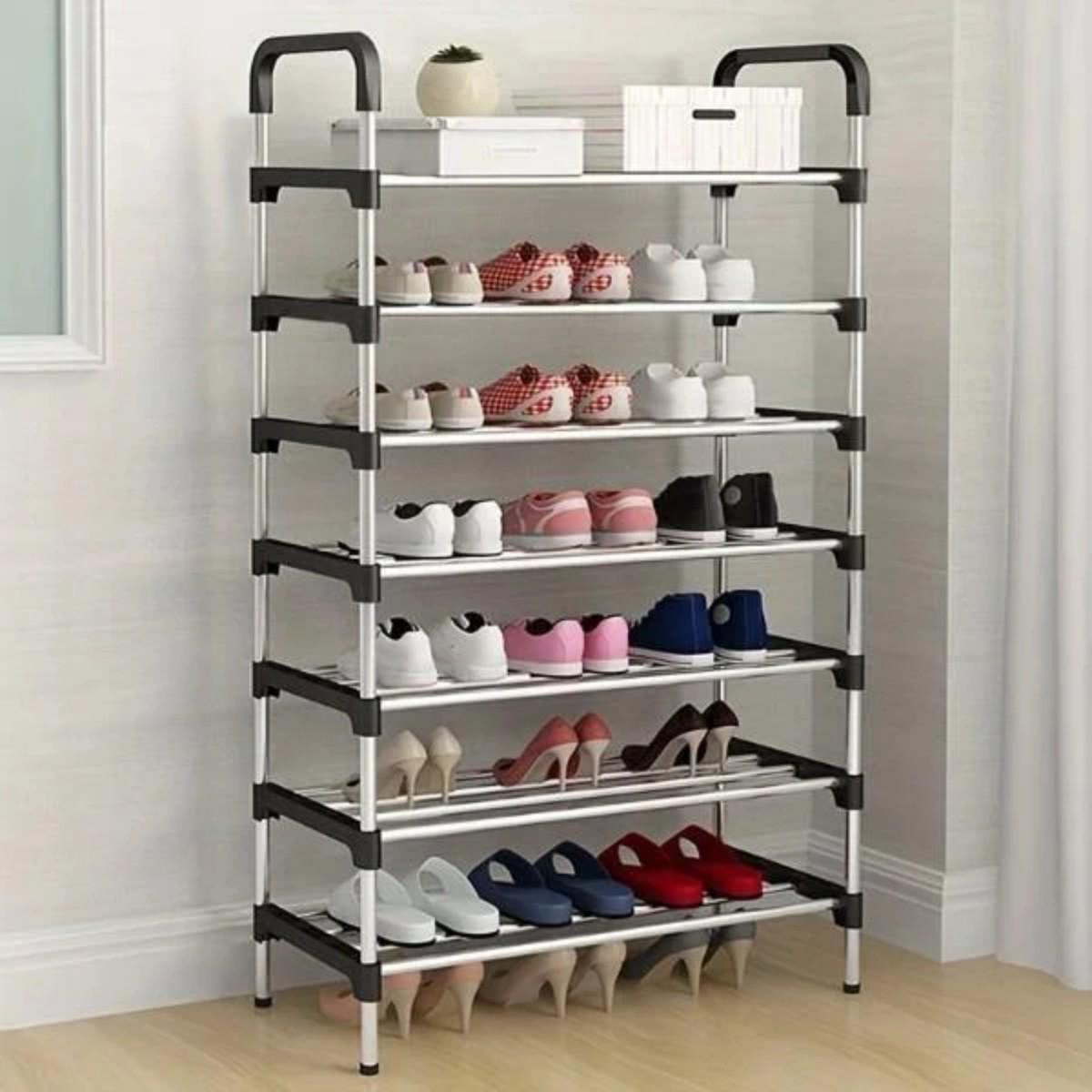 Полиця для взуття Shoe Rack 7 полиць 56х28х132 см (R93314) - фото 2