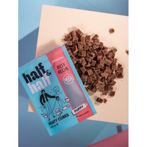 Ласощі для цуценят Half&Half у формі м'ясних кубиків з яловичиною 100 г - фото 3