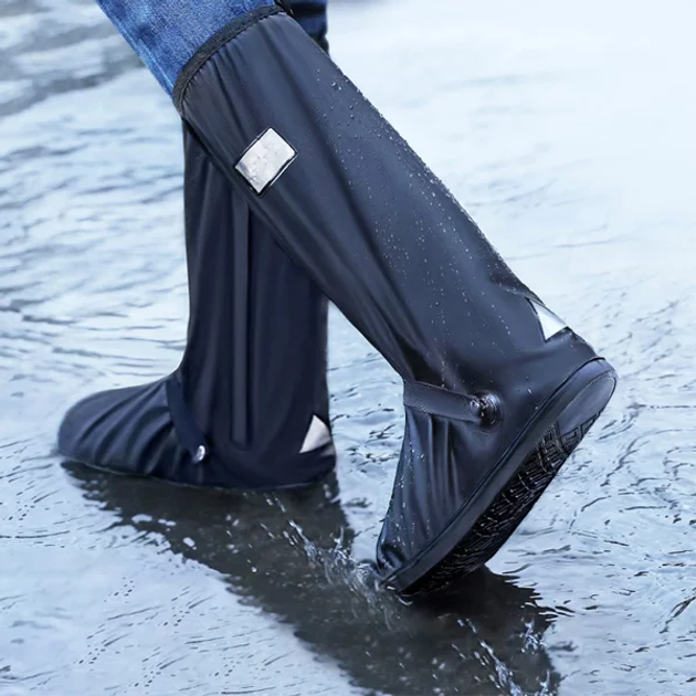 Бахилы от дождя на обувь водонепроницаемые многоразовые