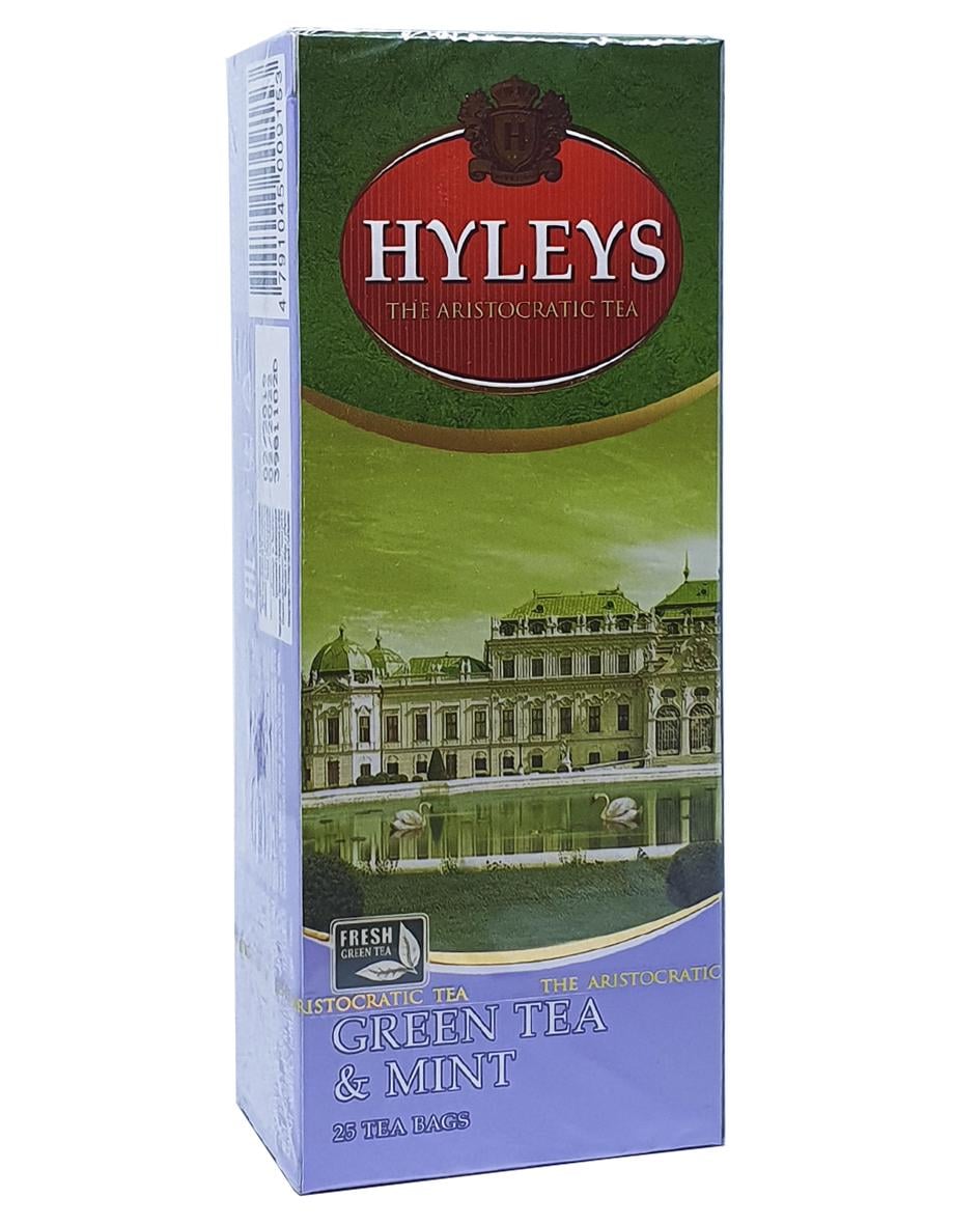 Чай зеленый Hyleys с мятой в пакетиках 25 шт. х 1,5 г (659)
