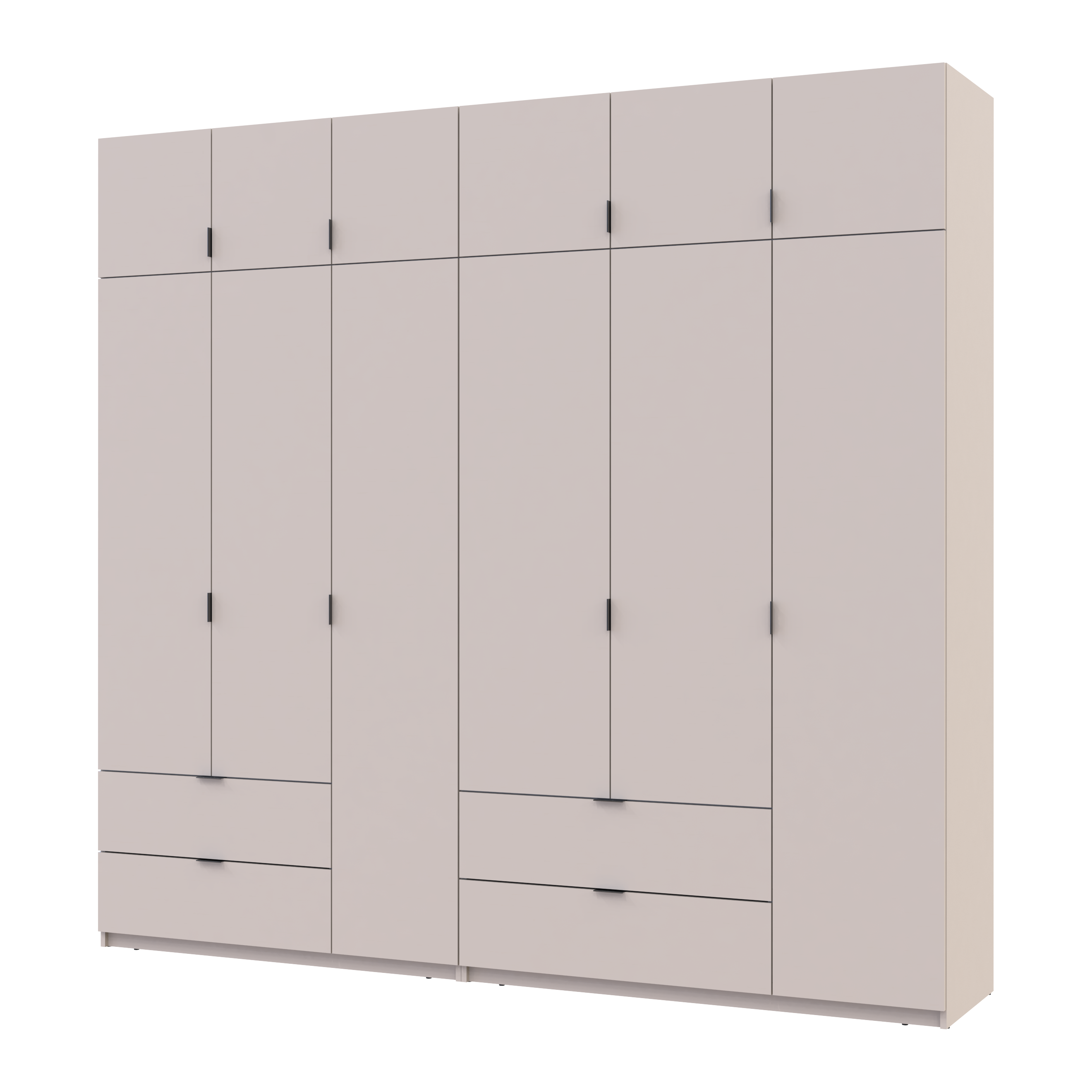 Комплект Лукас 3+3 ДСП 255х50х240 см Кашемир (42005112)