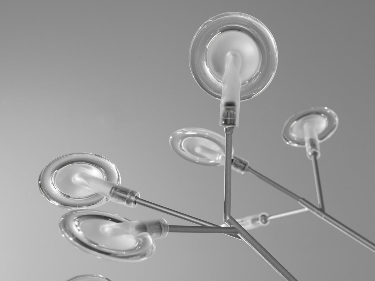 Люстра 887-45CSL-LS Светлячок в вестибюль 45 ламп Хром сатин (2118576738) - фото 4 Люстра 887-45CSL-LS Светлячок в вестибюль 45 ламп Хром сатин (2118576738) - фото 4