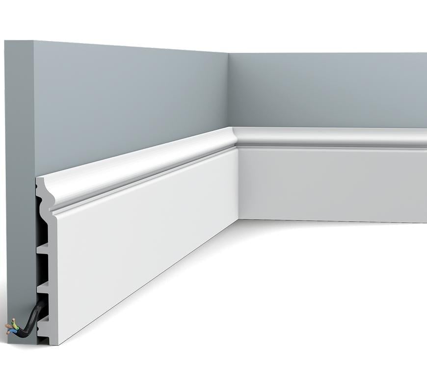 Плинтус напольный гладкий Orac Decor SX118 2000х140х18 мм (2842)