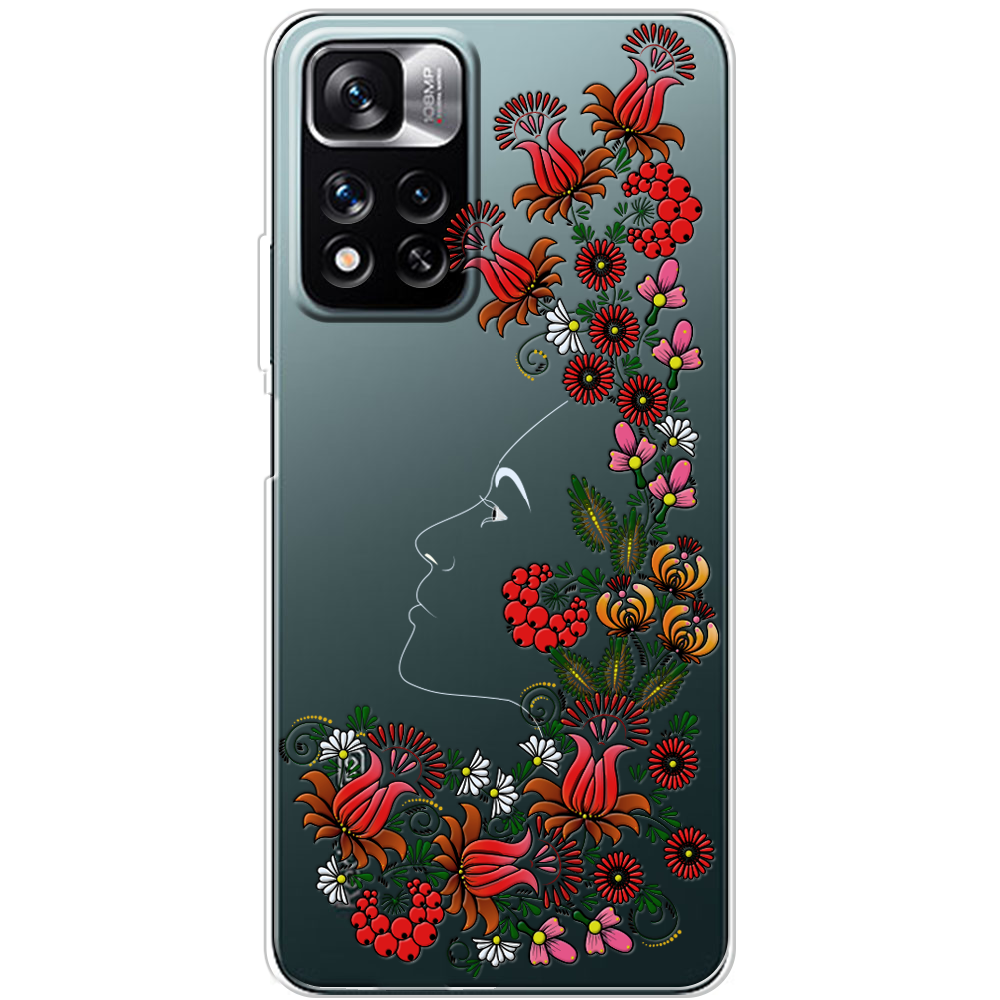 Чехол BoxFace Xiaomi Redmi Note 11 Pro Plus 5G 3D Ukrainian Muse Прозрачный силикон (44441-bk64-44441)