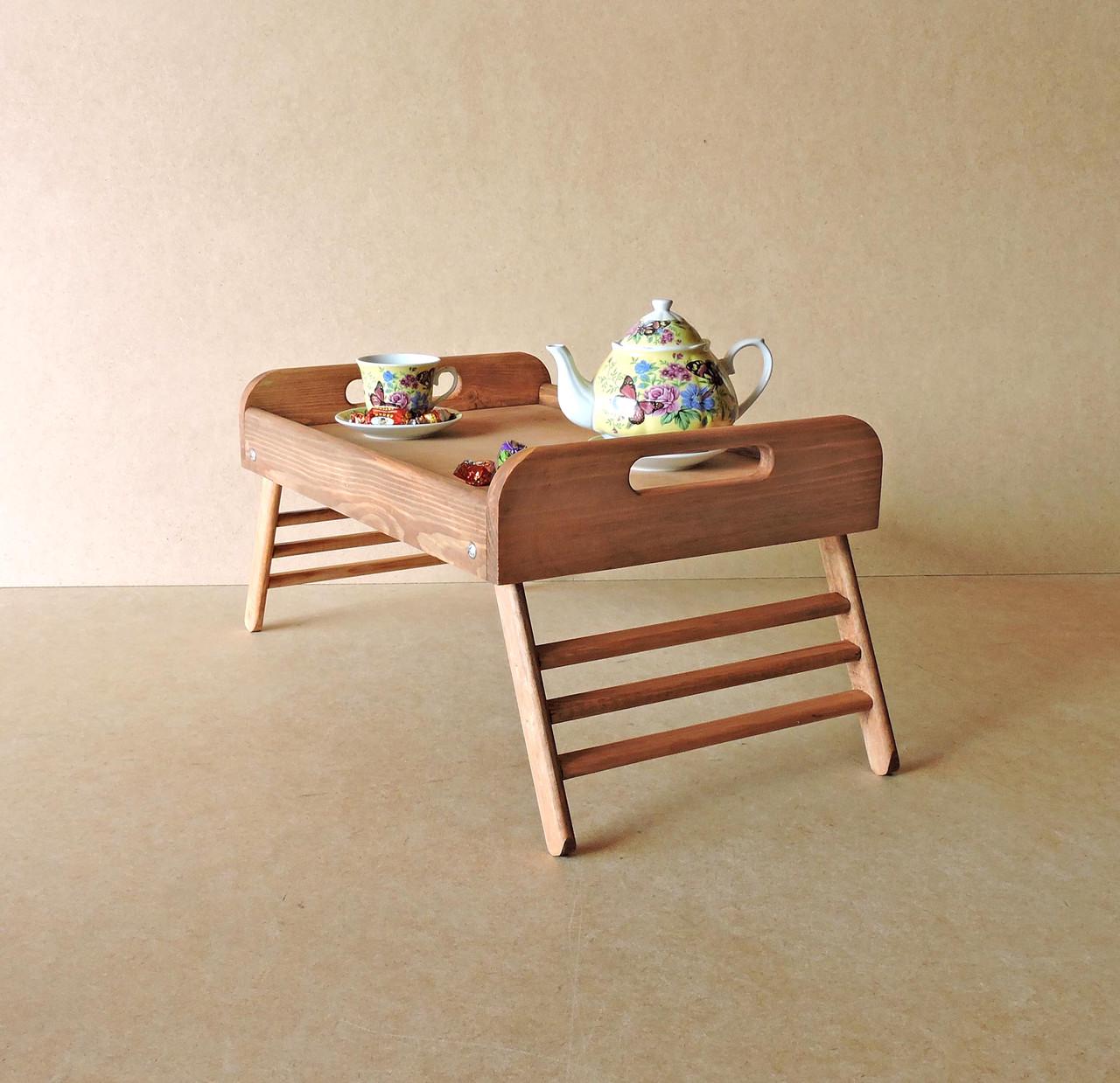 Столик-піднос для сніданку з дерева Вермонт Мускат (СТП-000707) - фото 2 Столик-піднос для сніданку з дерева Вермонт Мускат (СТП-000707) - фото 2