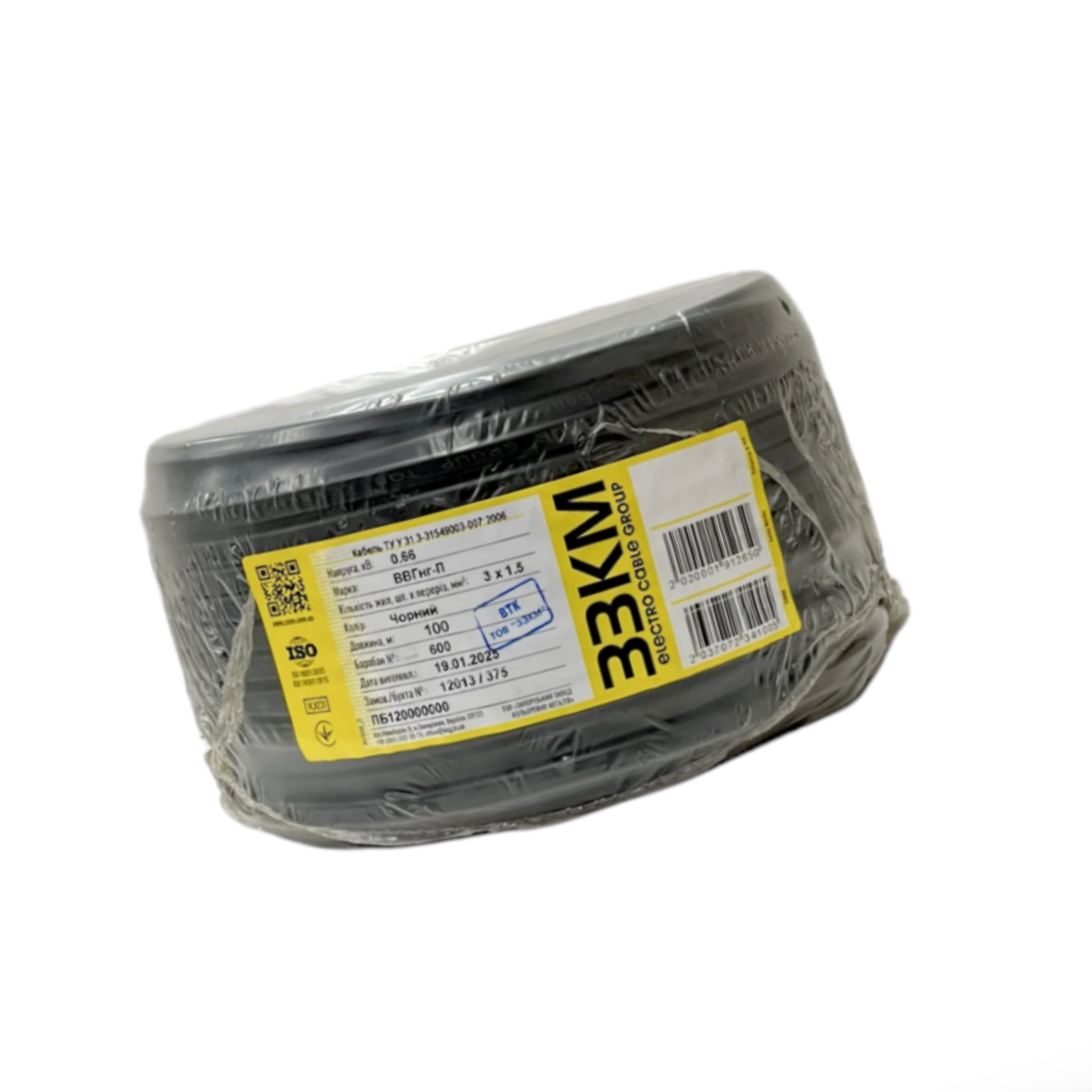 Кабель медный ЗЗКМ ВВГнг-П плоский огнестойкий ПВХ оболочка 3х1,5 мм² 100 шт. (ИНГПВВГ-НГ-П-3х1,5-ЗЗКМ) - фото 5 Кабель медный ЗЗКМ ВВГнг-П плоский огнестойкий ПВХ оболочка 3х1,5 мм² 100 шт. (ИНГПВВГ-НГ-П-3х1,5-ЗЗКМ) - фото 5