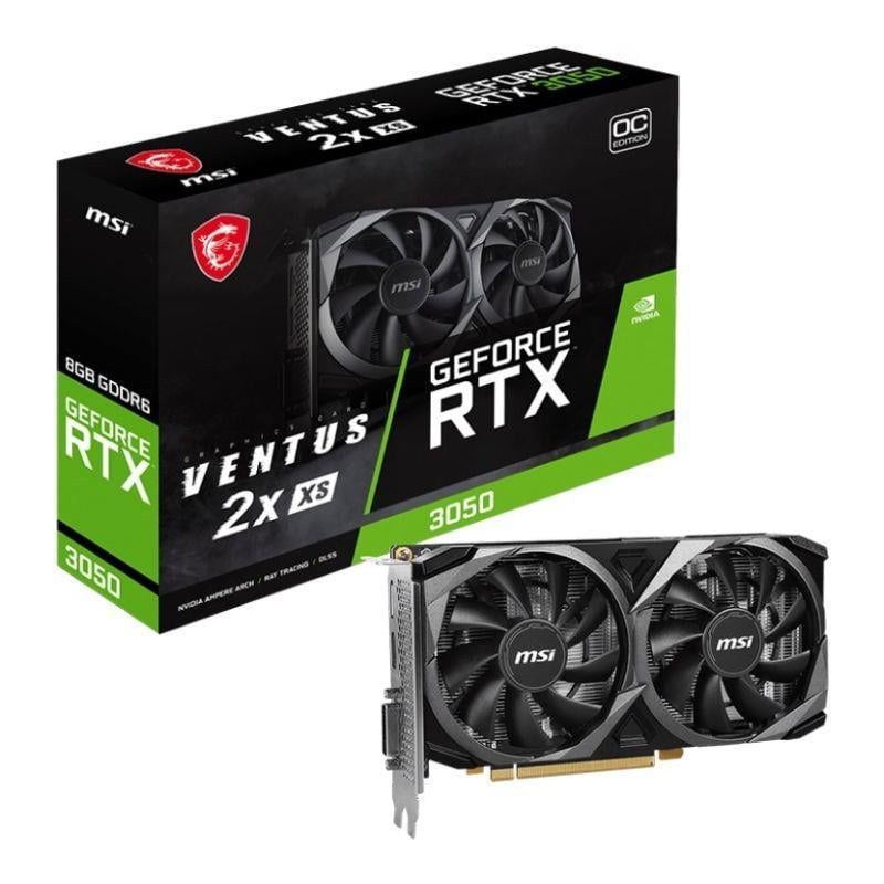 Відеокарта MSI GeForce RTX 3050 Ventus 2X XS 8G OC (912-V809-4287) - фото 4 Відеокарта MSI GeForce RTX 3050 Ventus 2X XS 8G OC (912-V809-4287) - фото 4