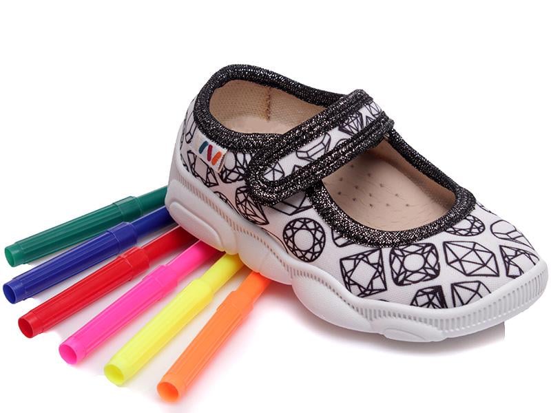 Тапочки-раскраски для сада на девочку р. 22 (28796341)