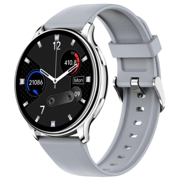 Смарт-часы UWatch Smart Melisia Silver Rubber с ремешками 2 шт. (2025)