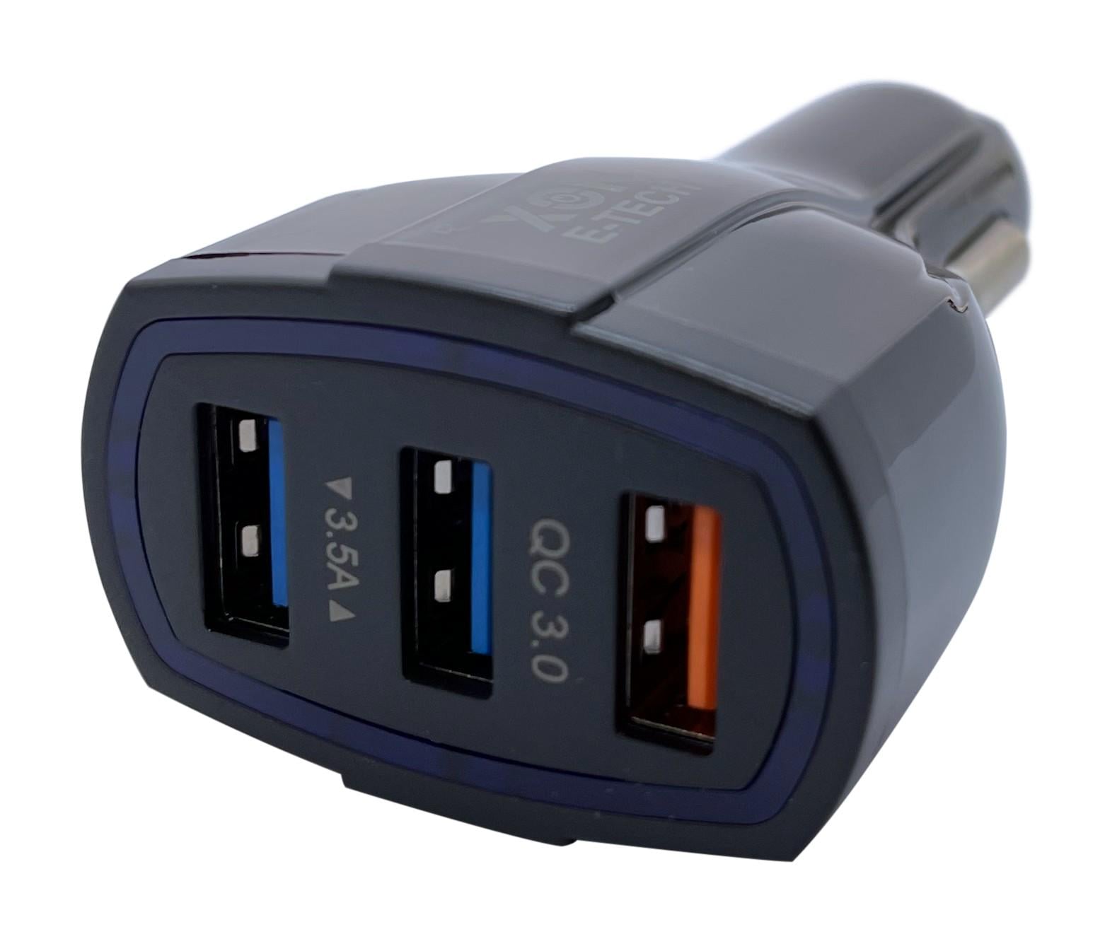 Зарядное устройство в автомобиль XON UniLink QC3.0 и 2 x 5V/3.1A Black (CU003A30QB 3432)