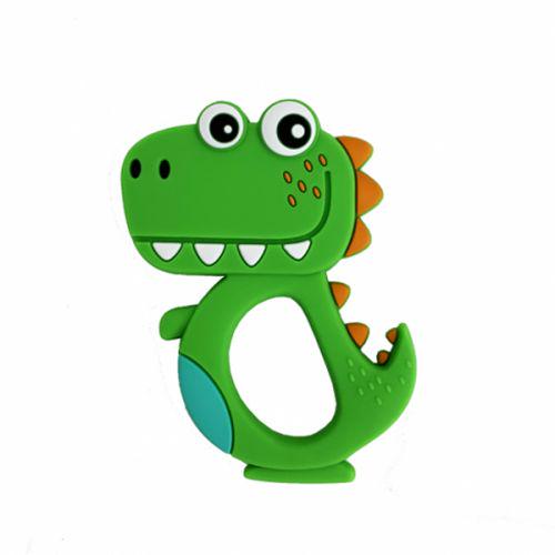Прорезыватель силиконовый Дино Зеленый