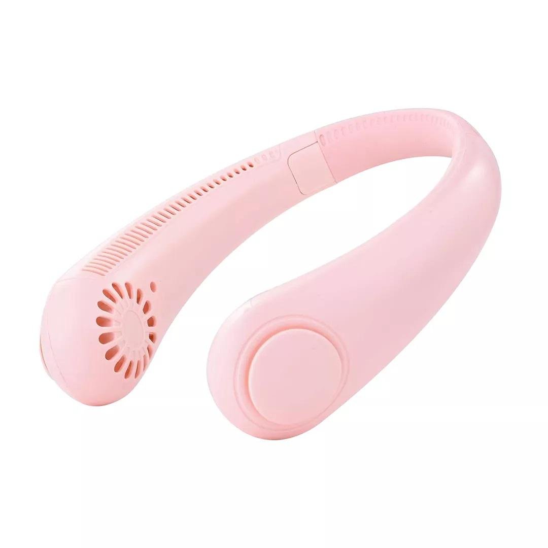 Вентилятор на шею аккумуляторный JoyPro FAN-01 USB 1200mAh Розовый (dede2b70)