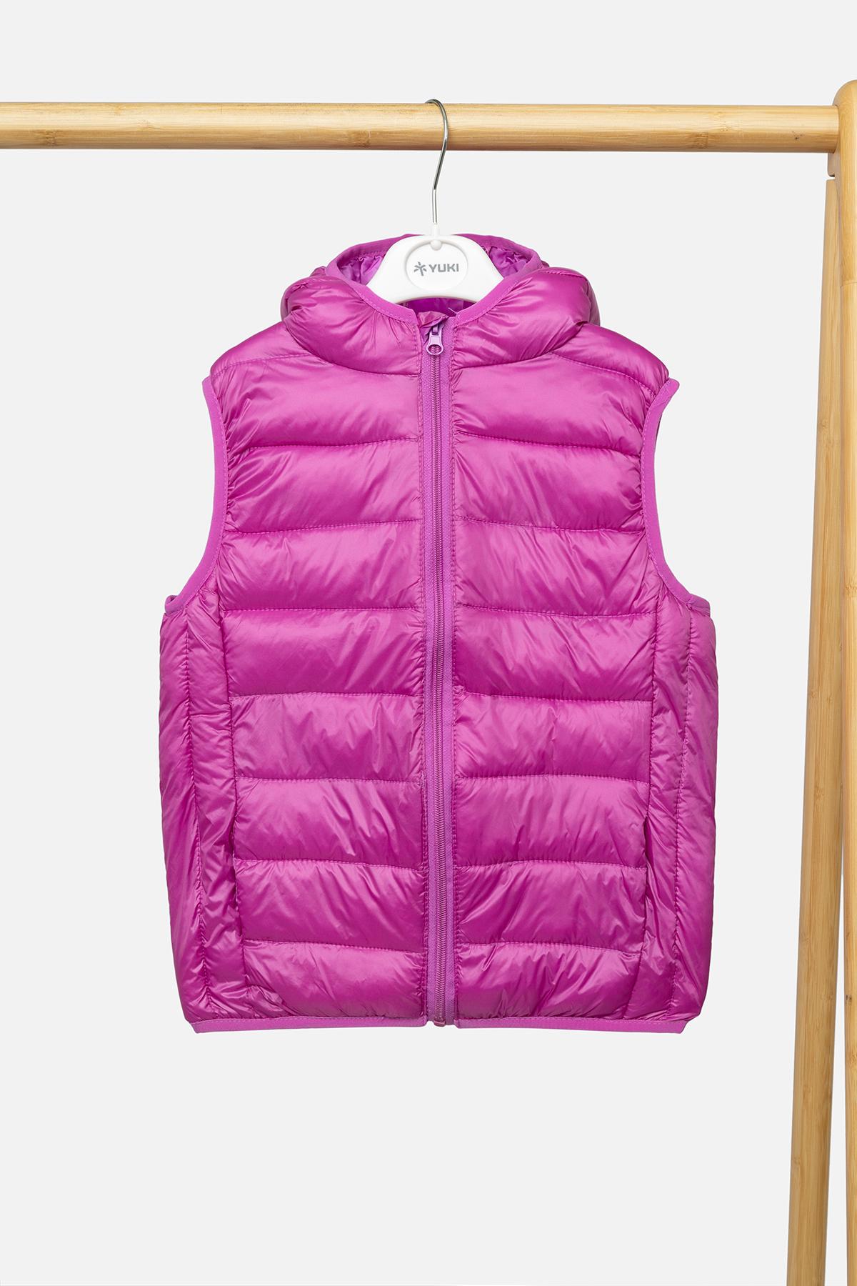 Жилет для девочки утепленный 104 см Сиреневый (SKT000965904)