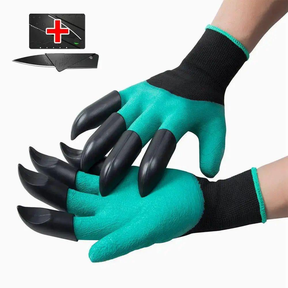 Рукавички-граблі садові з пазурами Garden Genie Gloves Зелений - фото 3 Рукавички-граблі садові з пазурами Garden Genie Gloves Зелений - фото 3