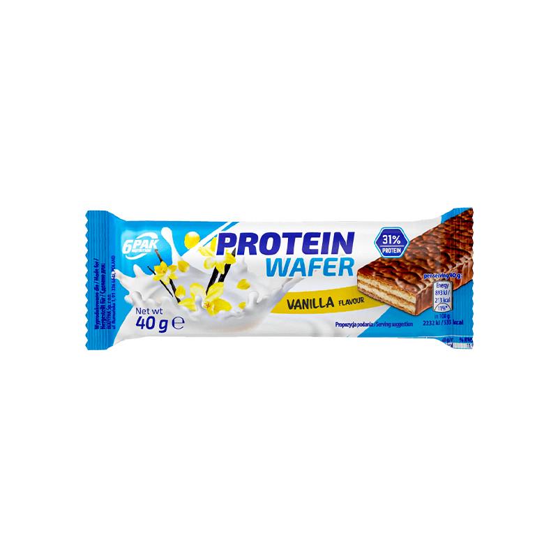 Вуглеводно-протеїновий батончик 6PAK Nutrition Protein Wafer 40 г Vanilla