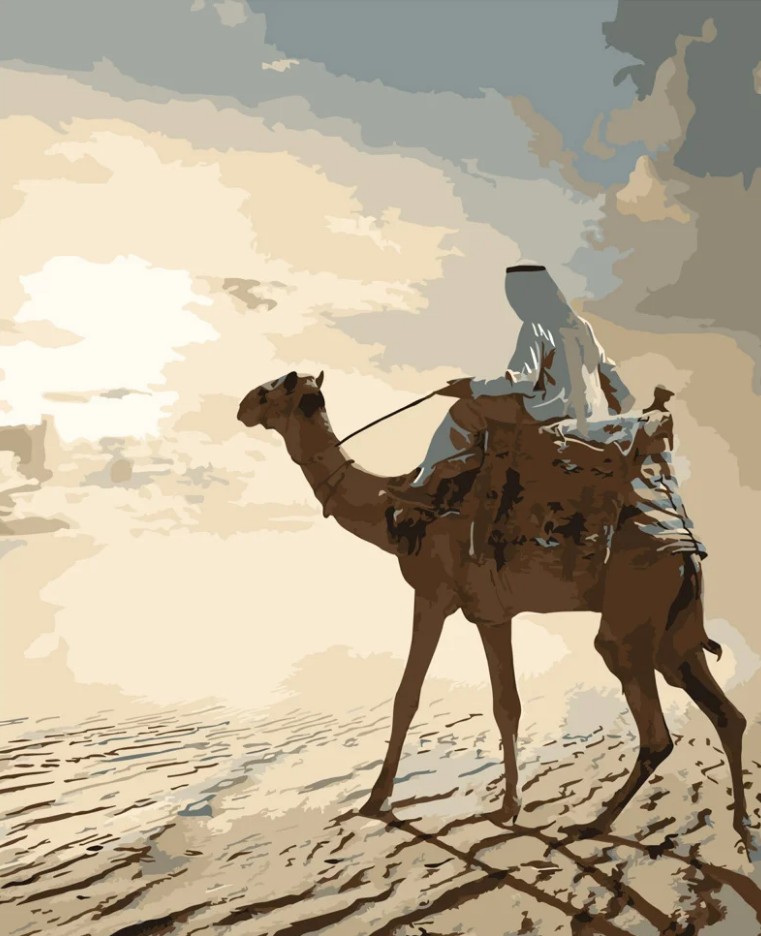 Картина по номерам Strateg Прогулка шейха 40x50 см (DY059)