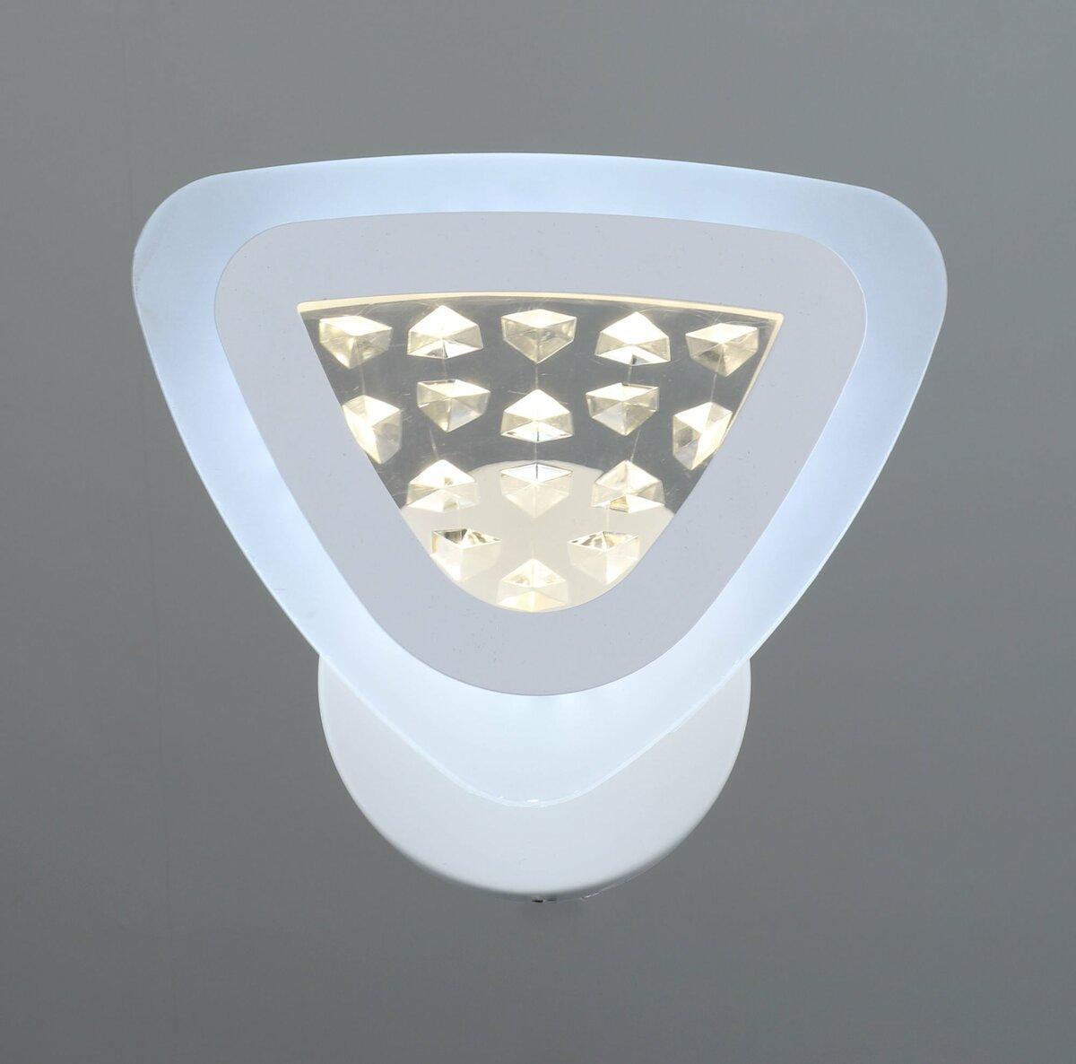 Бра светодиодная Sirius 15W с треугольным плафоном 3000K Белый (B YH560/1W)