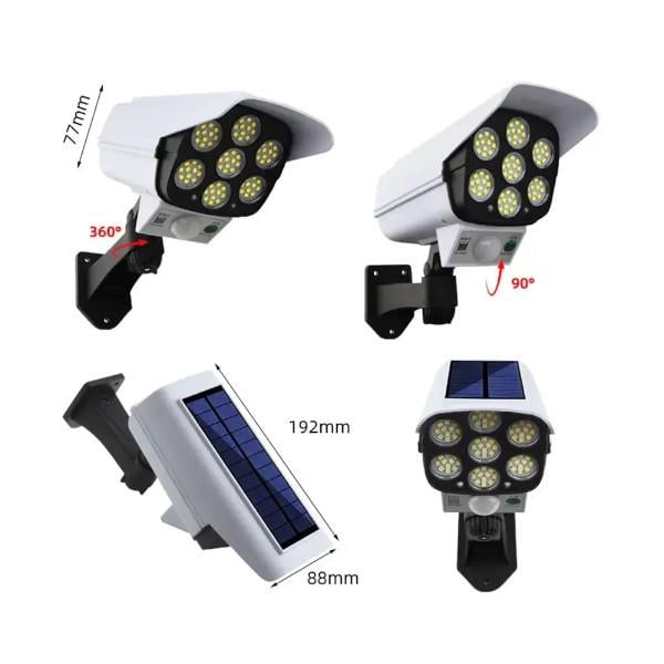 Світильник на сонячній батареї LED Solar із датчиком руху та пультом керування - фото 2