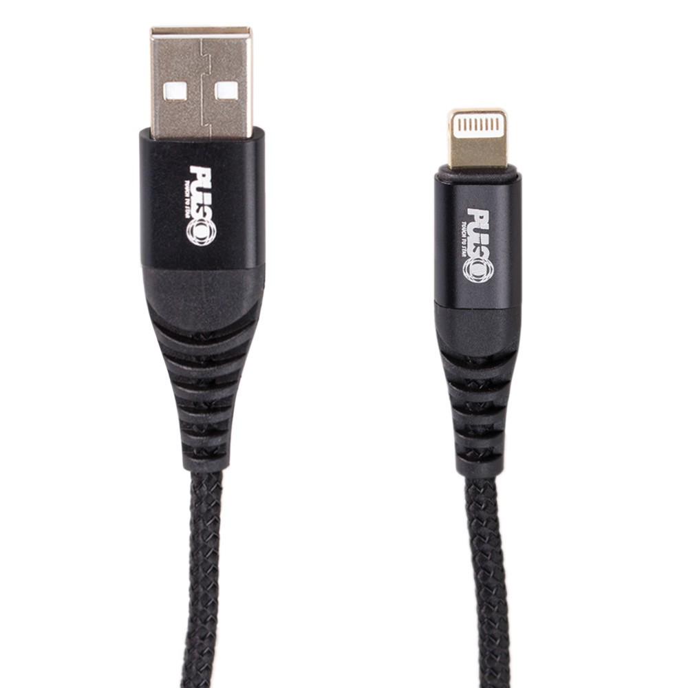 Кабель PULSO USB - Lightning 3 А 1 м Black (CC-4201L BK)