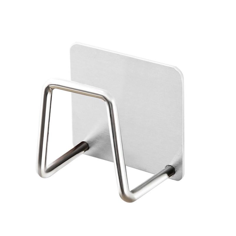 Гачок самоклеючий для ванної кімнати 5х5 см Сріблястий (29419)